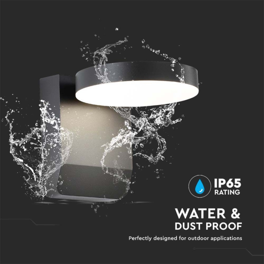 LED Outdoor wall flexible light LED/17W/230V IP65 4000K black
