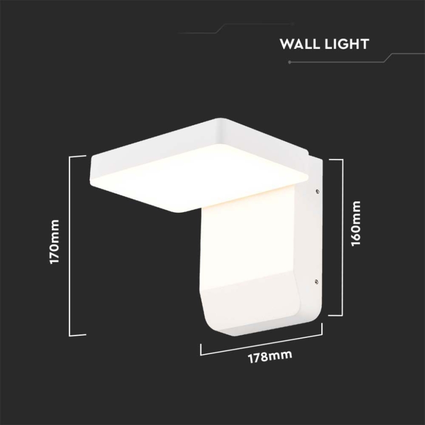LED Outdoor wall flexible light LED/17W/230V IP65 4000K white