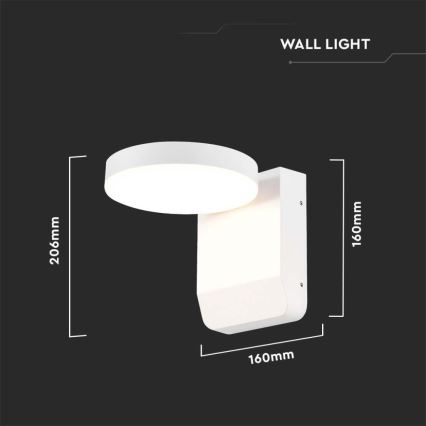 LED Outdoor wall flexible light LED/17W/230V IP65 4000K white