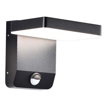 LED Outdoor wall flexible light with sensor LED/17W/230V IP65 3000K black