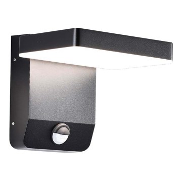 LED Outdoor wall flexible light with sensor LED/17W/230V IP65 4000K black