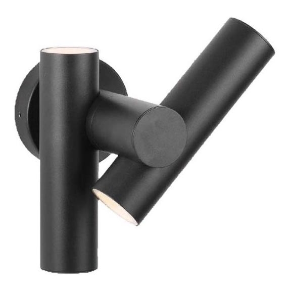 LED Outdoor wall flexible spotlight 2xLED/3W/230V 4000K IP44 black