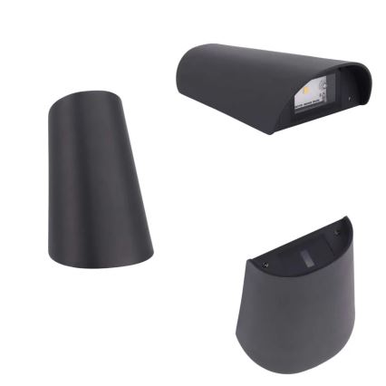 LED Outdoor Wall Light, 11W, 230V, IP65, Black