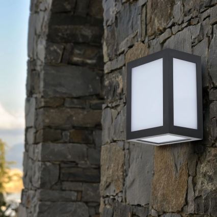 LED Outdoor Wall Light, 12W, 230V, 3000K, IP65, Black