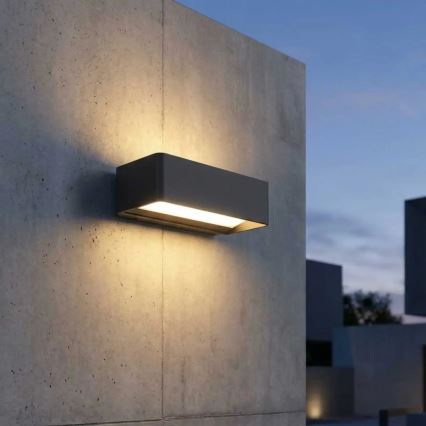 LED Outdoor Wall Light, 13W, 230V, IP65, Black