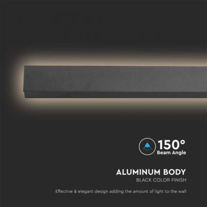 LED Outdoor Wall Light, 16W/230V, 3000K, IP65, 101 cm, Anthracite