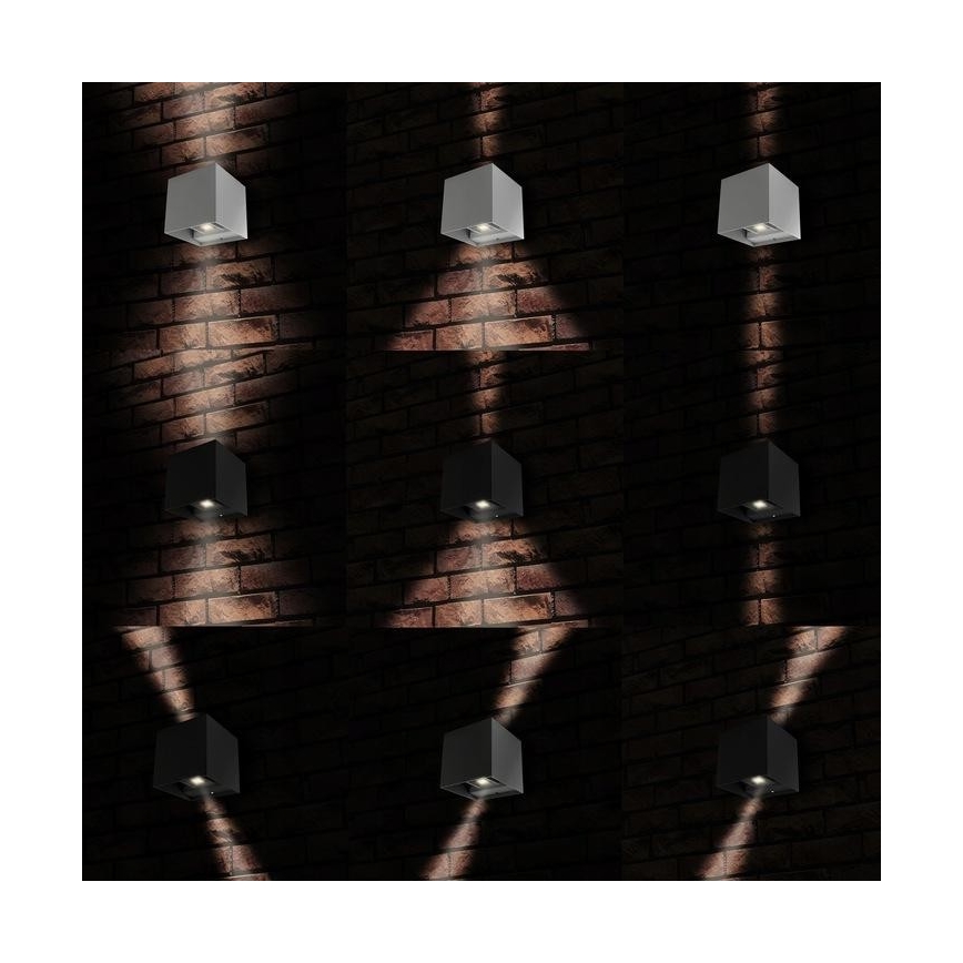 LED Outdoor wall light 2xLED/3W/230V IP54 anthracite