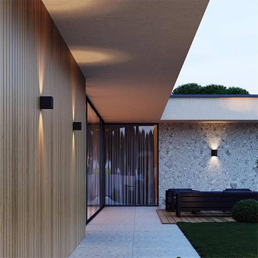 LED Outdoor wall light 2xLED/3W/230V IP54 black