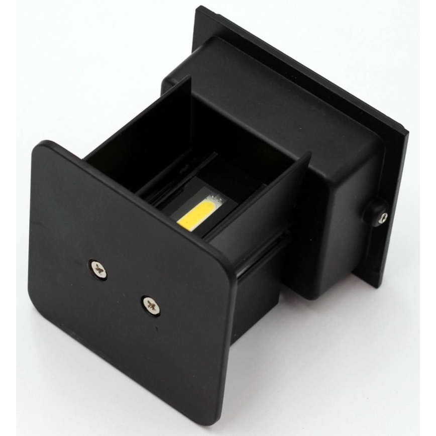 LED Outdoor wall light 2xLED/3W/230V IP54 black