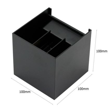 LED Outdoor wall light 2xLED/3W/230V IP54 black