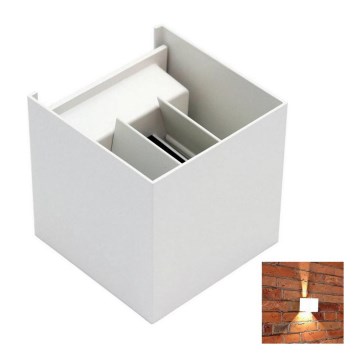 LED Outdoor wall light 2xLED/3W/230V IP54 white