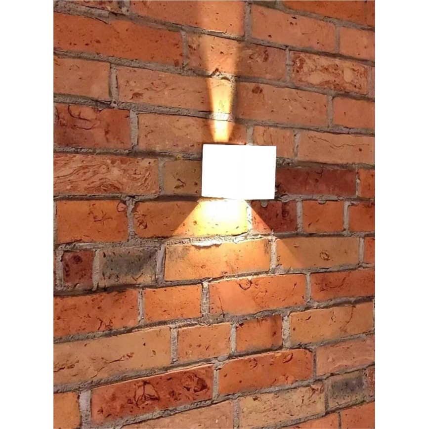 LED Outdoor wall light 2xLED/3W/230V IP54 white