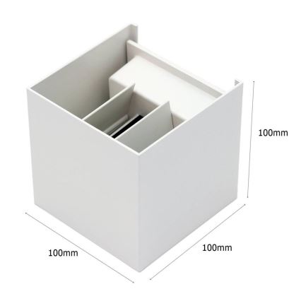 LED Outdoor wall light 2xLED/3W/230V IP54 white