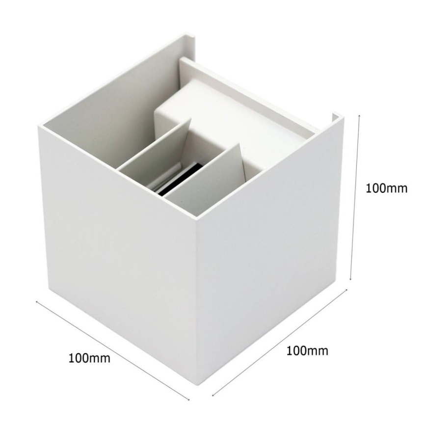 LED Outdoor wall light 2xLED/3W/230V IP54 white