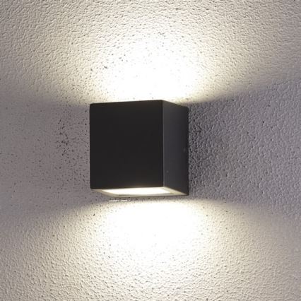 LED Outdoor wall light 2xLED/5W/230V 4000K IP54 black
