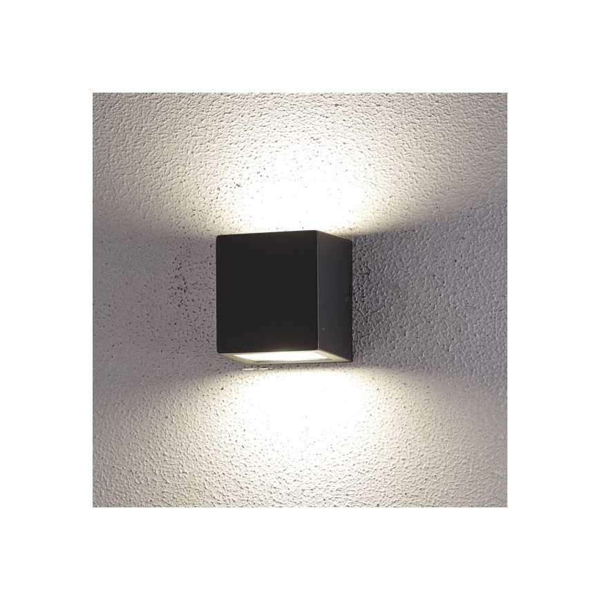 LED Outdoor wall light 2xLED/5W/230V 4000K IP54 black