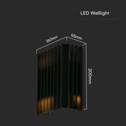 LED Outdoor wall light 2xLED/6W/230V IP65 3000K