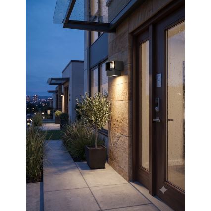 LED Outdoor Wall Light, 6W, 230V, IP54, Black