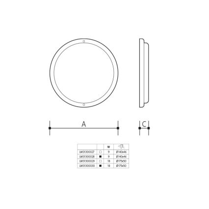 LED Outdoor Wall Light 9W 230V IP54 White