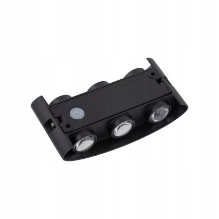 LED Outdoor wall light ARROW 6xLED/1W/230V IP54 black