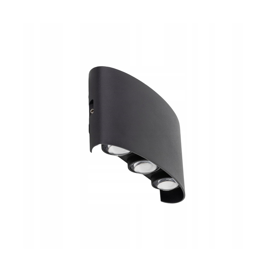 LED Outdoor wall light ARROW 6xLED/1W/230V IP54 black
