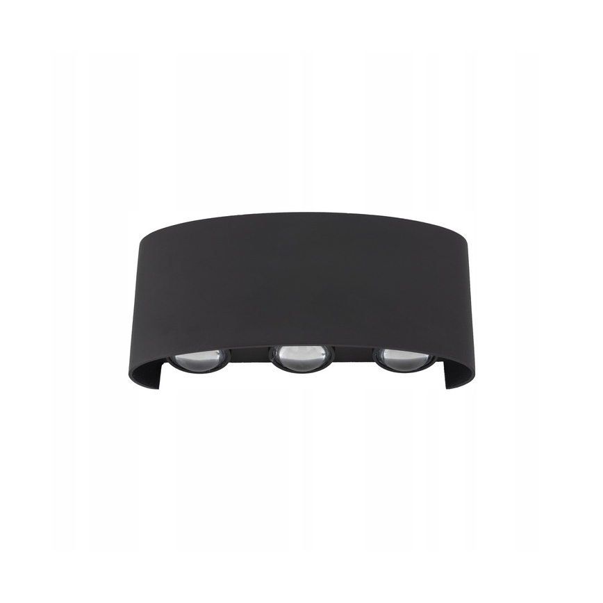 LED Outdoor wall light ARROW 6xLED/1W/230V IP54 black