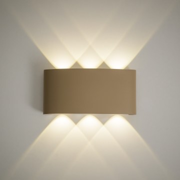 LED Outdoor Wall Light ARROW LED/6W/230V IP54 Beige