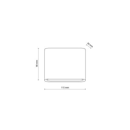 LED Outdoor wall light ARWENA 2xLED/3W/230V IP54 black