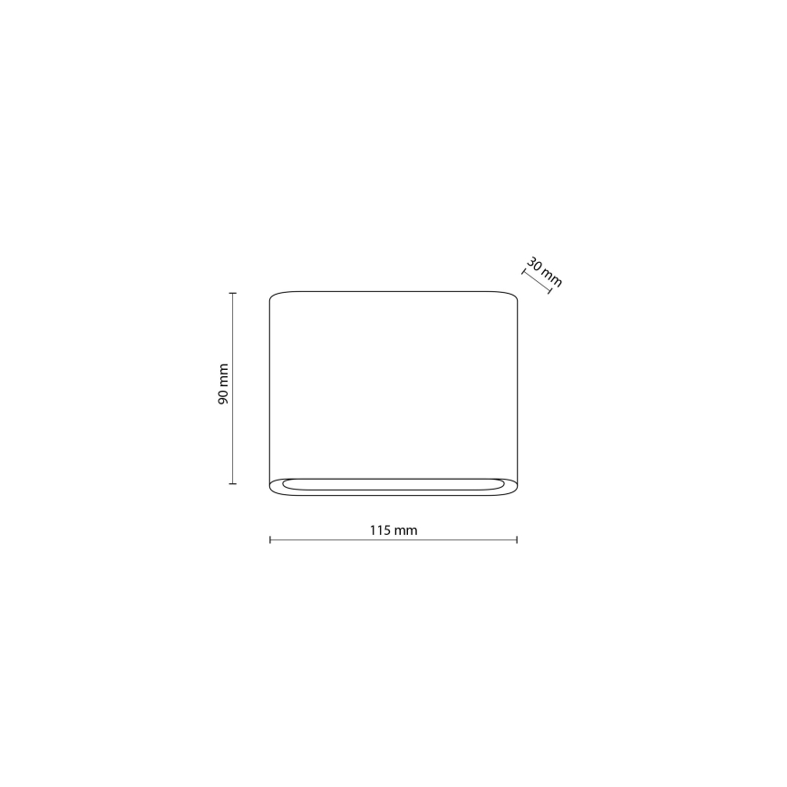 LED Outdoor wall light ARWENA 2xLED/3W/230V IP54 black