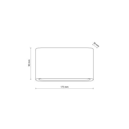LED Outdoor wall light ARWENA 2xLED/6W/230V IP54 black