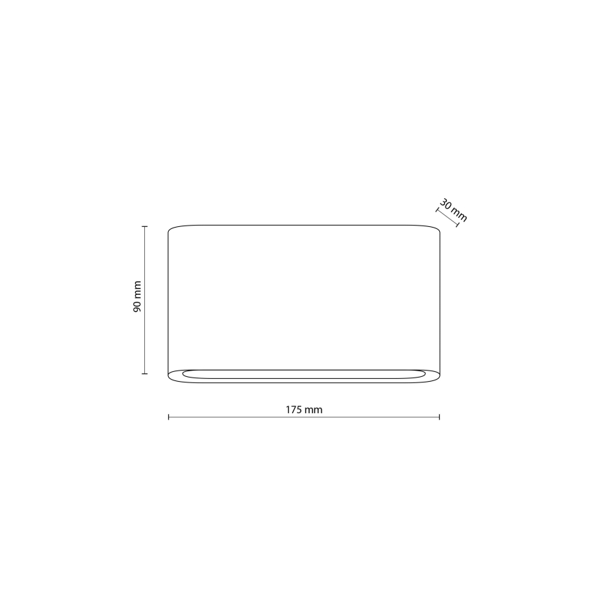 LED Outdoor wall light ARWENA 2xLED/6W/230V IP54 black