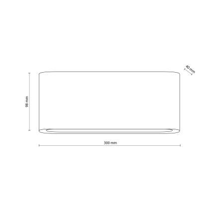 LED Outdoor Wall Light ARWENA L LED/24W/230V IP54 beige