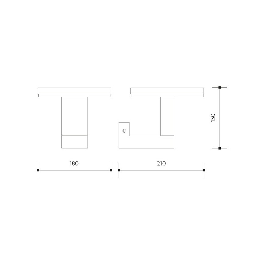 LED Outdoor wall light BARI LED/10W/230V 4000K IP54 anthracite