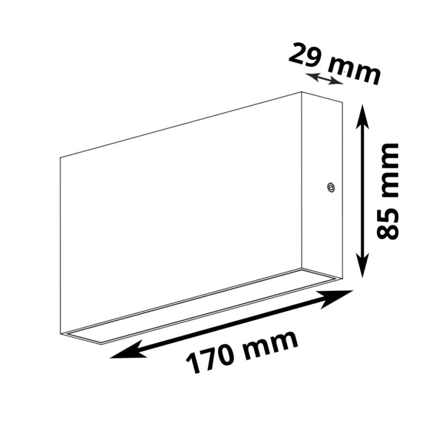 LED Outdoor wall light CHICAGO 2xLED/5,5W/230V IP44 white