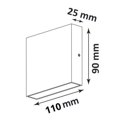 LED Outdoor wall light CHICAGO LED/3,5W/230V IP44 white