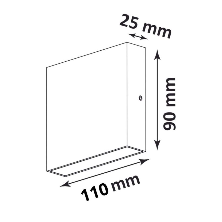 LED Outdoor wall light CHICAGO LED/3,5W/230V IP44 white
