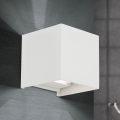 LED Outdoor wall light CUBE 2xLED/3W/230V IP54 white