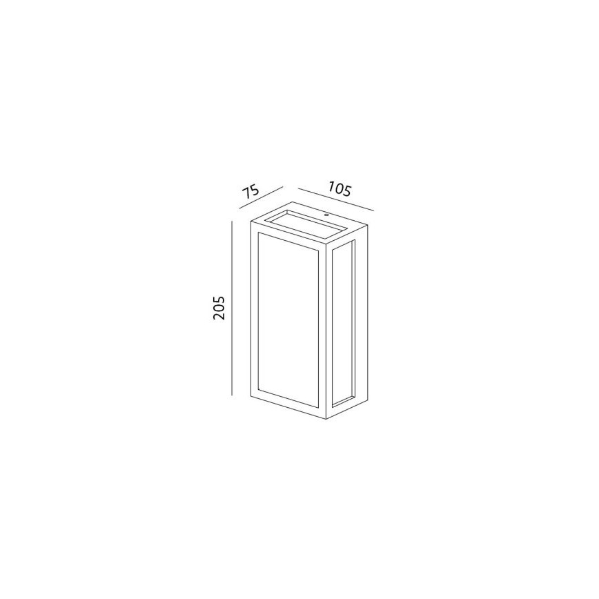 LED Outdoor wall light ENTERA LED/10W/230V 4000K IP54