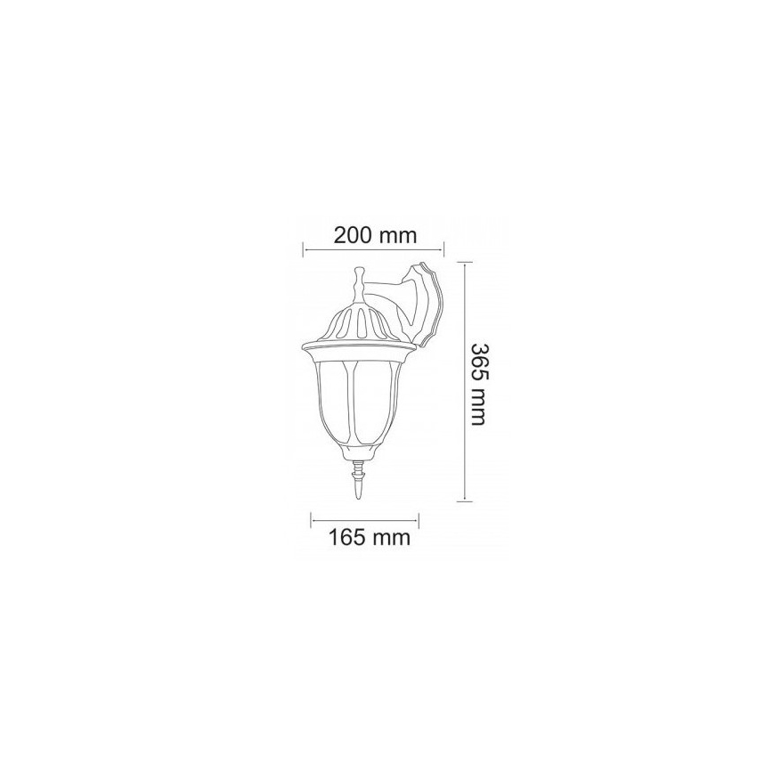 LED Outdoor wall light FLORENCJA 1xE27/10W/230V IP43
