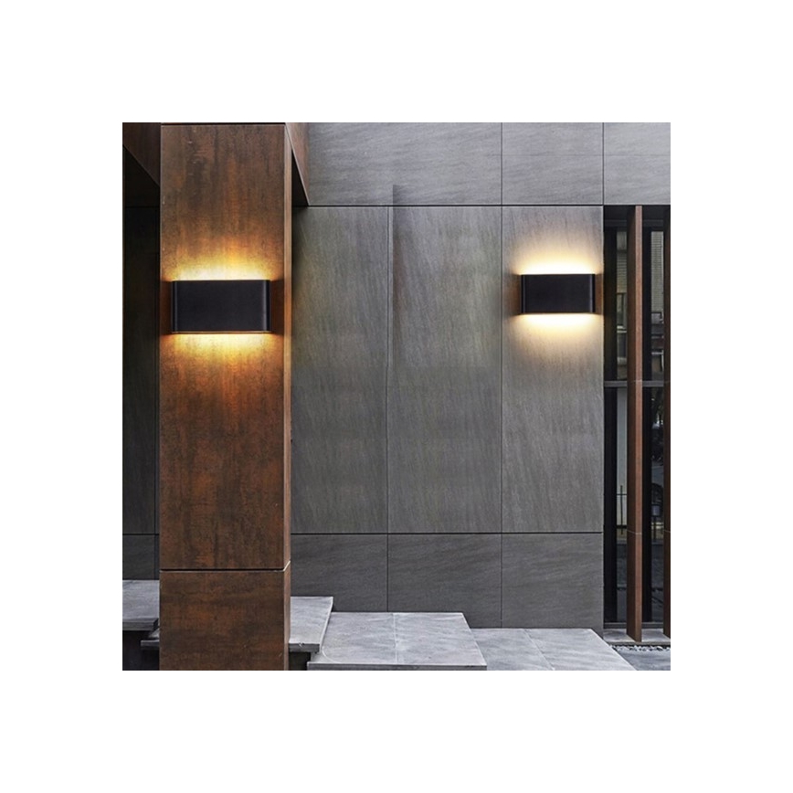 LED Outdoor wall light FLOW 2xLED/3W/230V IP54 4000K anthracite