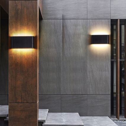 LED Outdoor wall light FLOW 2xLED/6W/230V IP54 3000K anthracite