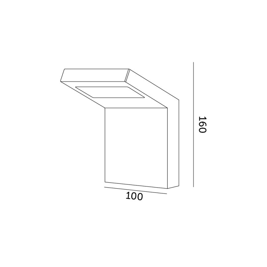 LED Outdoor wall light INDUO K LED/10W/230V 4000K IP54