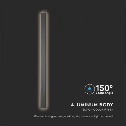 LED Outdoor Wall Light LED/10W/230V 4000K IP65 51 cm Black