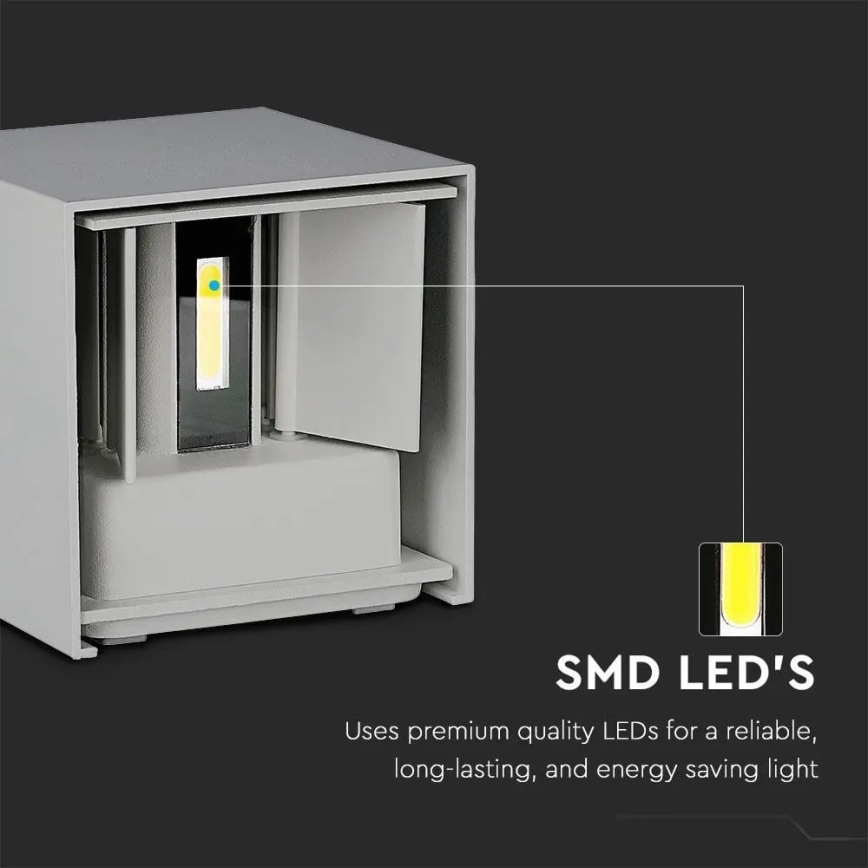 LED Outdoor wall light LED/11W/230V 3000K IP65 grey