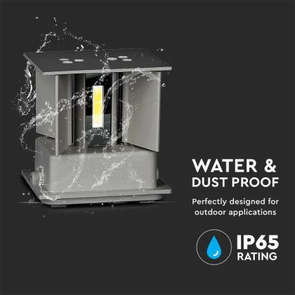 LED Outdoor wall light LED/11W/230V 3000K IP65 grey