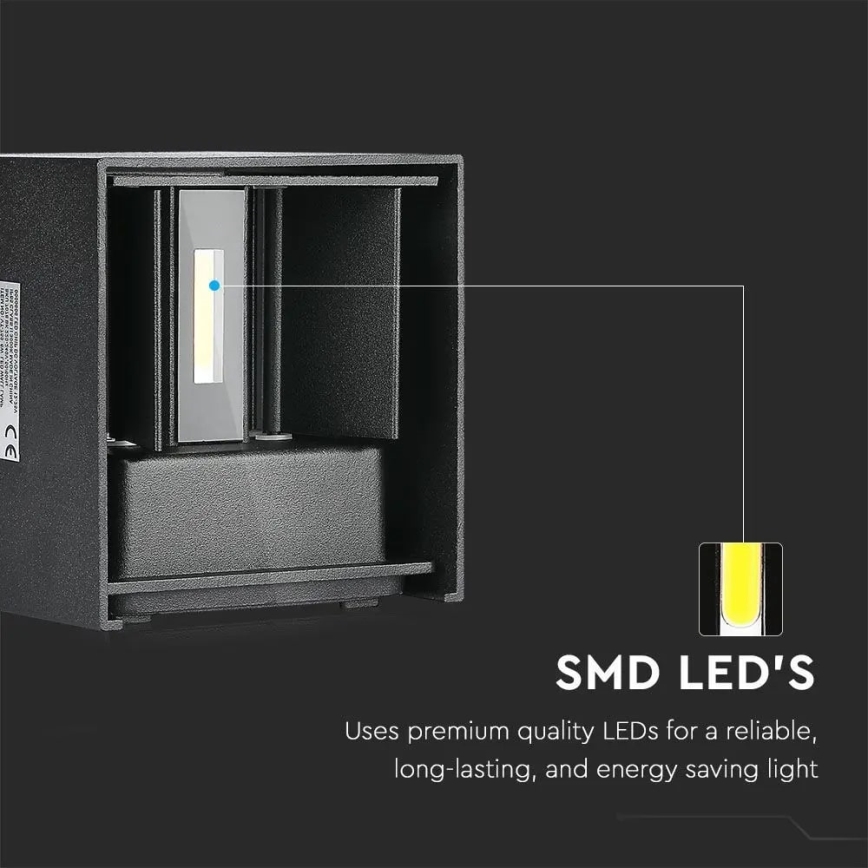 LED Outdoor wall light LED/11W/230V 4000K IP65 black