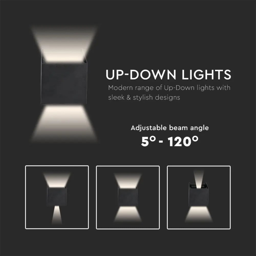 LED Outdoor wall light LED/11W/230V 4000K IP65 black