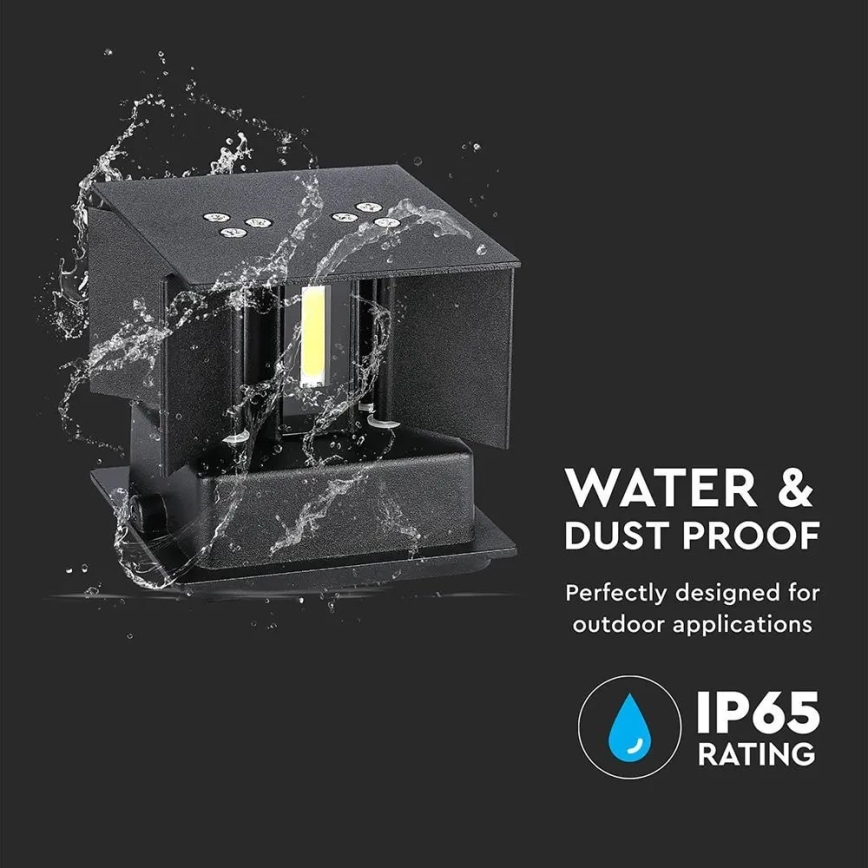LED Outdoor wall light LED/11W/230V 4000K IP65 black