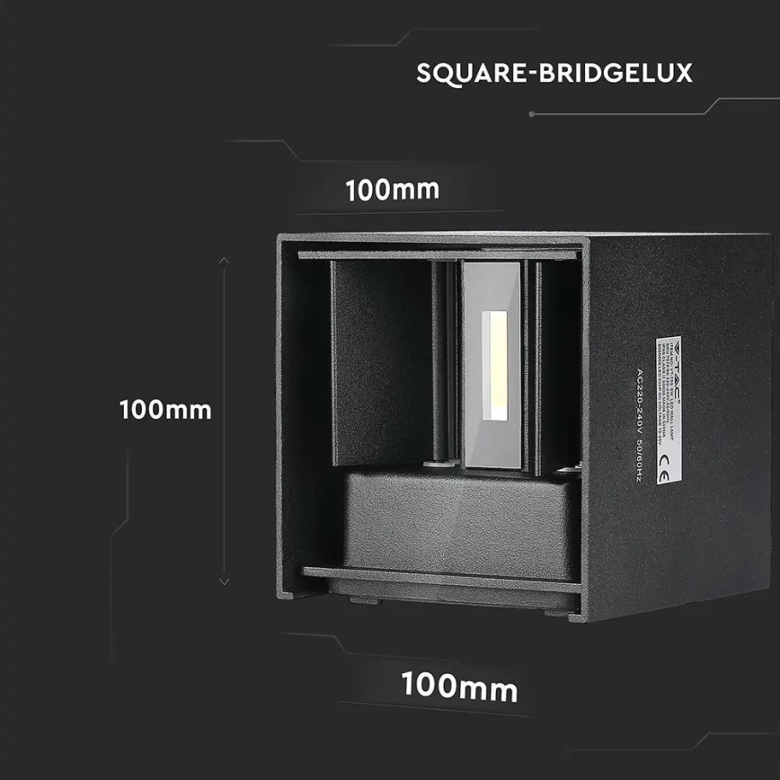 LED Outdoor wall light LED/11W/230V 4000K IP65 black
