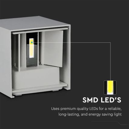 LED Outdoor wall light LED/11W/230V 4000K IP65 grey